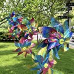 Eight-Point Rainbow Laser Reflective Sequins Pinwheel String Bunting