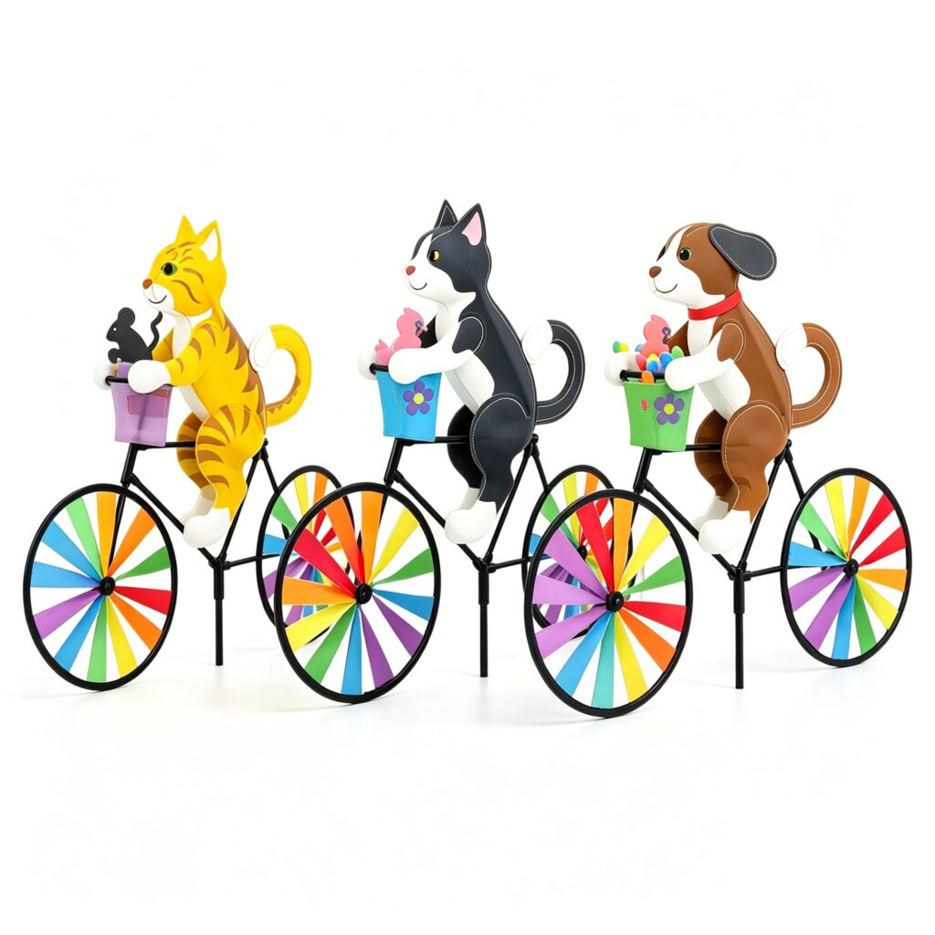 Animal Bicycle Shaped Pinwheel