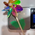 Seven-Point Rainbow Imported Film Wooden Stick Pinwheel