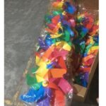 7-Point Rainbow Pinwheel with Wooden Stick