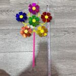 Six blossoms Glitter Sequin Pinwheel