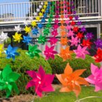 6‑Point Solid‑Color Pinwheel String