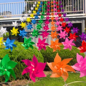 6‑Point Solid‑Color Pinwheel String