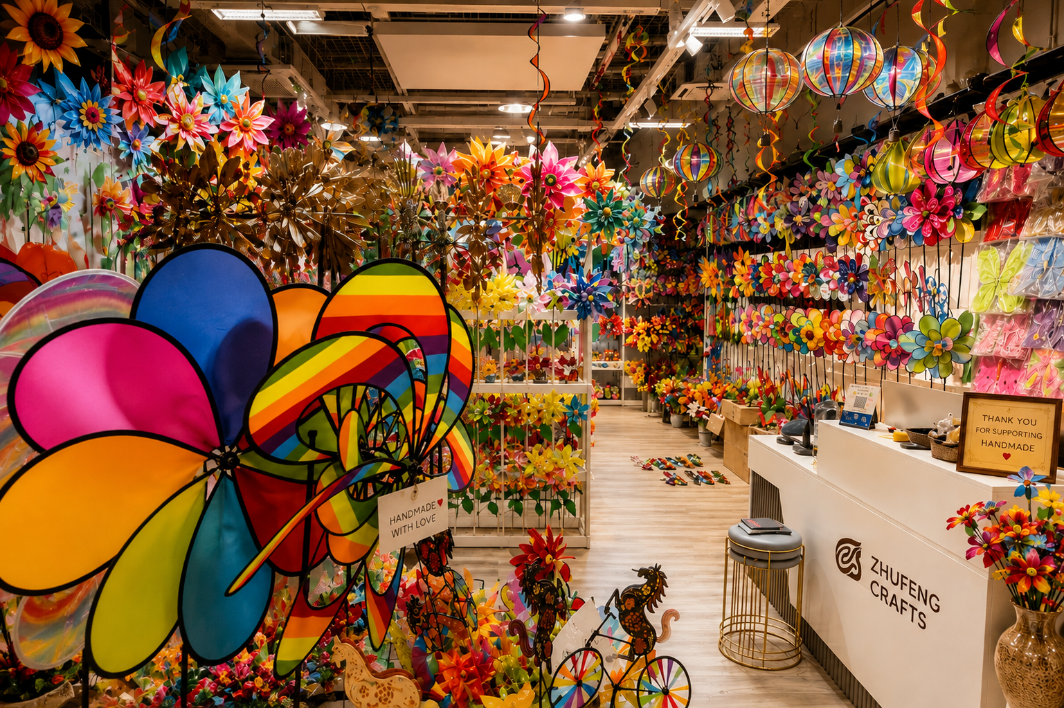 Taizhou Zhufeng Crafts Factory Exterior - Pinwheel Manufacturer