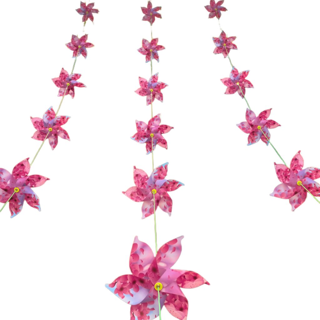 6‑Point Cherry Blossom Pinwheel String