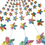 5‑Point Dot‑Stripe Printed Pinwheel String