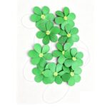 Single-Layer Yellow Buckle Solid Color PP Pinwheel Garland