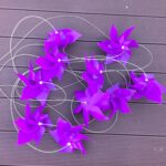 6‑Point Solid‑Color Pinwheel String