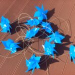 6‑Point Solid‑Color Pinwheel String