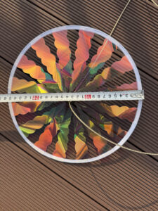 27CM Disc‑Shaped Transparent Film Streamer Garland