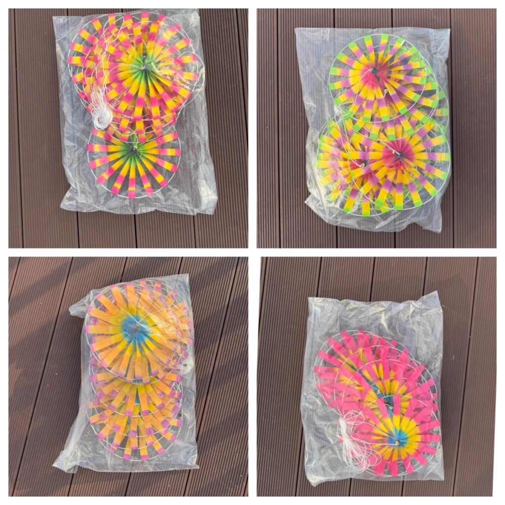 Traditional Old‑Beijing Style Pinwheel Garland