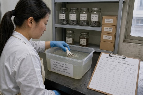 Verifying Corrosion Resistance Salt spray and humidity testing verify pinwheel string corrosion resistance before bulk ordering (ID#3)
