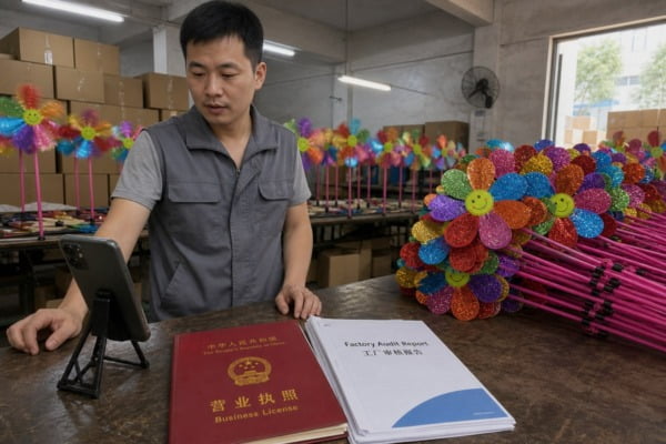 How to Verify Pinwheel Supplier Authenticity on Alibaba?