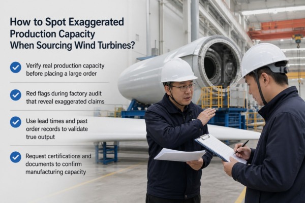 Verifying wind turbine supplier real production capacity through workshop videos and reference projects (ID#2)