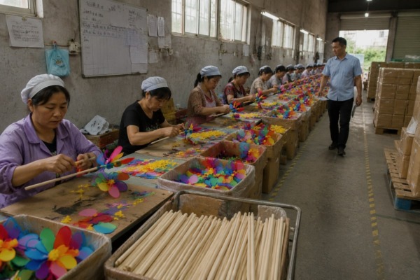 Pinwheel Sourcing Lead Times Expected lead times for sourcing pinwheels from China during high-demand months (ID#3)