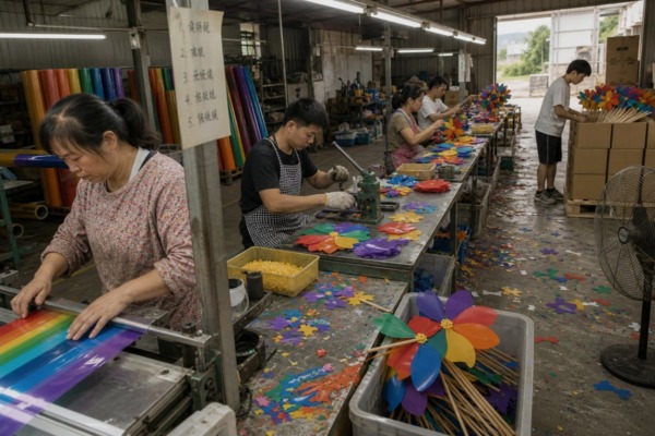 Rush Order Quality Control Quality control checks including inspections and drop tests for rush pinwheel orders (ID#4)