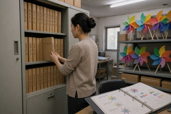 Registering copyright, patent, and trademark protections for original pinwheel designs (ID#5)