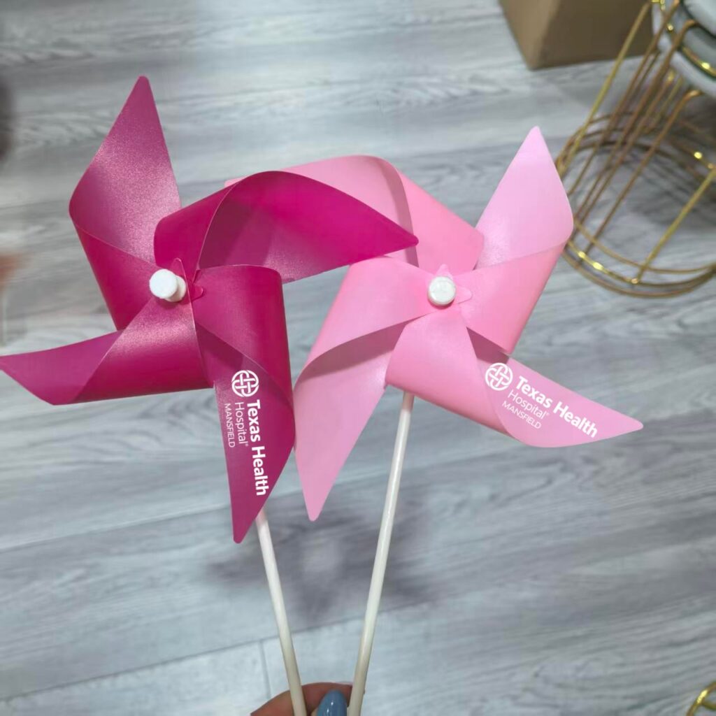 Custom 4‑Point Pinwheel with Fiberglass Stick