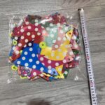 5‑Point Dot‑Stripe Printed Pinwheel String