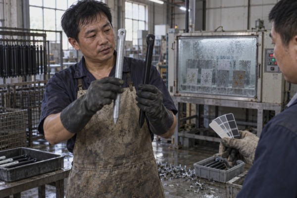 Matching material, coating, and finish specs to wrought iron fittings environment and use (ID#3)