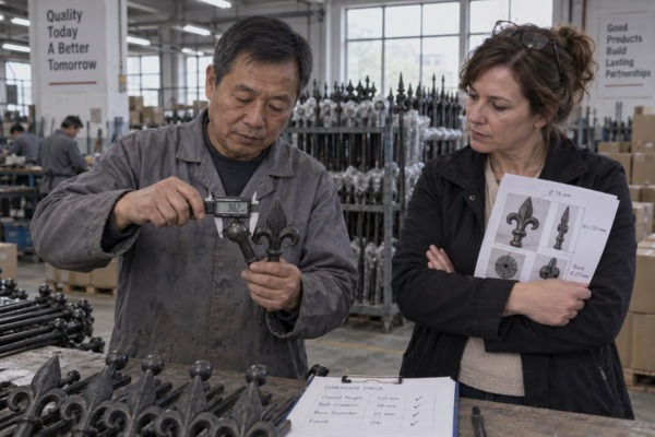 Confirming supplier sample matches design vision before approving mass production quality (ID#5)