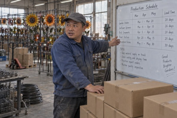 How Do I Plan Order Quantities for Wrought Iron Accessories by Peak-Season Restocking?