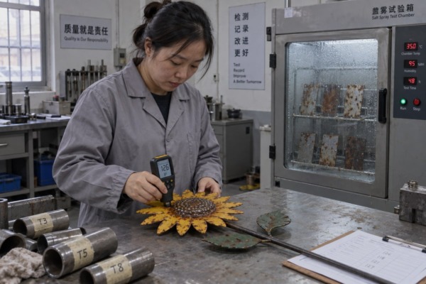 Supplier Quality Control Quality control checklist for wrought iron suppliers covering coating, welds, and inspections (ID#2)
