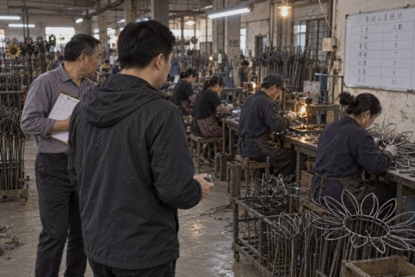 Meeting Delivery Deadlines Confirming factory delivery deadlines without sacrificing wrought iron insert quality (ID#4)